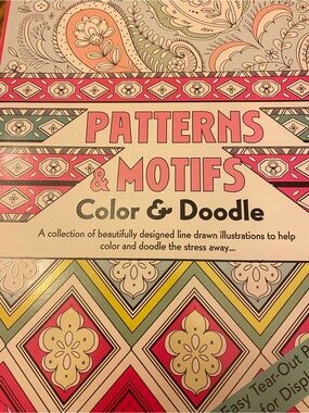 Patterns & Motifs Color & Doodle Adult Coloring Book